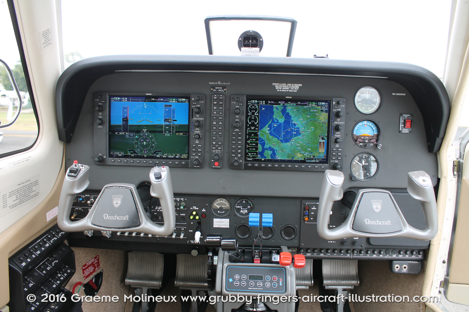 BEECHCRAFT%20-%20BARON%20G58%20-%20WALKAROUND%20-%20VH-WGU%20-%20MOORABBIN%202016%20-%20109%20-%20GrubbyFingers