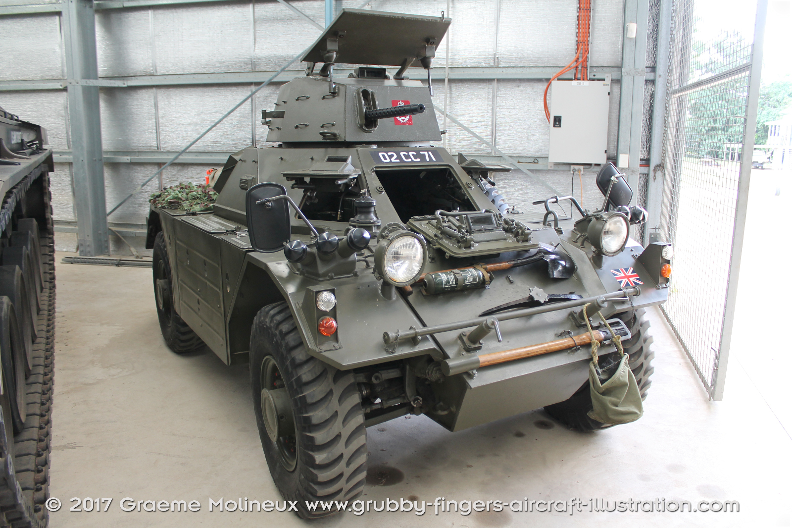 Daimler%20Ferret%20Scout%20Car%20MkII%20Walkaround%2002%20CC%2071%20British%20Army%20AAAM%202016%2001%20Graeme%20Molineux
