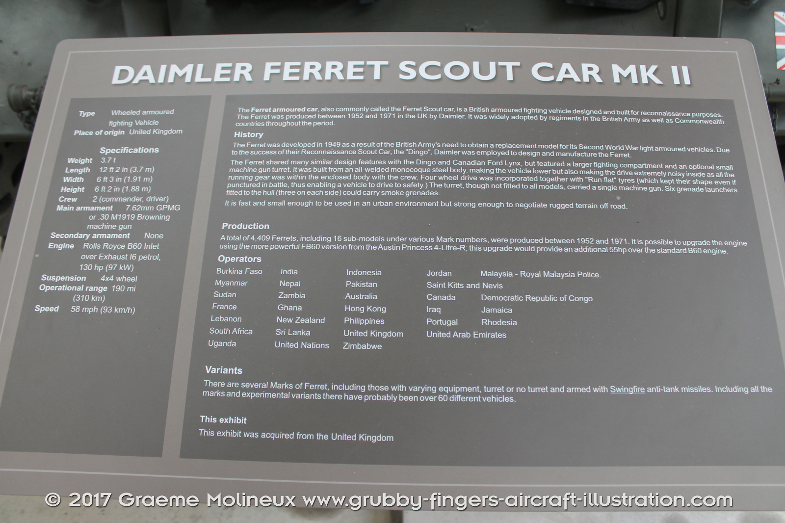 Daimler%20Ferret%20Scout%20Car%20MkII%20Walkaround%2002%20CC%2071%20British%20Army%20AAAM%202016%2054%20Graeme%20Molineux